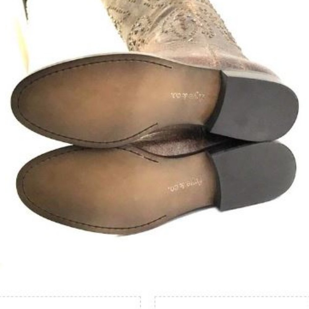 frye & co Distressed Leather Phoenix Studded Boots - Picture 10 of 10